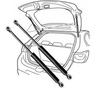GuanLL para Skoda Felicia Cube Van 1995-2000(OEM:41964420476)-52.7cm Juego de 2 Cilindros de elevación el portón Trasero del Maletero, Soportes de elevación los resortes neumáticos