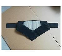 GuanRo Soporte lumbar con turmalina calefacción, transpirable y resistente, cómodo de llevar, aliviar el dolor de espalda y de apoyo de la cintura (color: negro, tamaño: M)