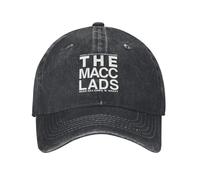 GUANRUN The Macc Lads Beer and Sex and Chips N Gravy 1985 - Gorra de béisbol clásica, color negro lavado