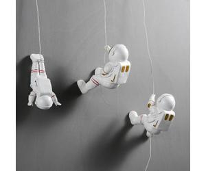 GUANSHAN Colgante creativo de astronauta 3D, decoración de pared de astronauta, decoración de pared de luna para guardería, decoración de pared, juguetes colgantes para niños, niñas, habitación de