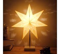 GUANSHAN Lámpara De Noche De Estrella Poligonosa Lámpara De Mesa De Estilo Nórdico Lámpara De Mesa Decorativa Lámpara De Mesa Iluminación De Estado De Ánimo Lámpara De Mesa Dormitorio, Sala De Estar