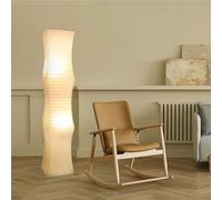 GUANSHAN Lámparas De Suelo Blancas Creativas Lámparas De Suelo De Papel Plegables De Estilo Nórdico Lámparas De Suelo De Cama Lámparas De Suelo Dormitorio, Sala De Estar Decorada Lámparas De Suelo