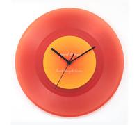 GUANSHAN Reloj De Pared De Registro Redondo Translúcido Estilo Moderno Reloj De Plástico Ornamento Decoración De Apoyos De Fotografía para Sala De Estar, Dormitorio, Regalo