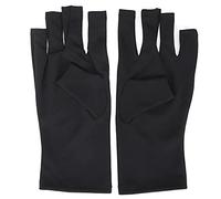 Guante anti-UV LED Lámpara de curado para decoración de uñas Guante de protección UV, Guantes de protección para manicura, Uso en el hogar al aire libre(negro)