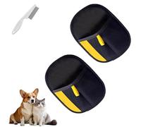 Guante Belvia Quita Pelos, Elimina Pelo Suelto De Perro Y Gato, Guante Quita Pelos Con Masaje Relajante, Antiestático, Ideal Para Cepillado Diario (2 pcs)