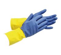 GUANTE BICOLOR LATEX REFORZ. TALLA 10(XL) (guantes de "látex", bi-color)