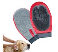 Guante cepillo para mascotas, guante de aseo, guante limpiador y masajeador para eliminar el pelo de perros y gatos.