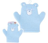 Guante de Baño Care Bears Infantil y Adulto | Manopla Exfoliante Suave con Diseño de Ositos Cariñositos para Ducha o Tina