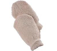 Guante de baño exfoliante cáñamo, manopla fibra Natural for eliminar la piel muerta, limpieza profunda, guantes doble cara, 4 Uds Para ducha, spa y masajes(Color 03)
