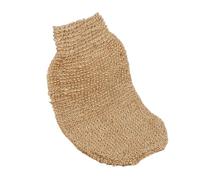 Guante de baño exfoliante lino y cáñamo, 1 pieza, con texturas duras suaves, ideal for una limpieza profunda del cuerpo Para ducha, spa y masajes(Brown)