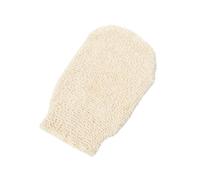 Guante de baño exfoliante lino y cáñamo, 1 pieza, con texturas duras suaves, ideal for una limpieza profunda del cuerpo Para ducha, spa y masajes(Beige)