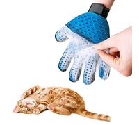 Guante de baño para gatos,guante de baño de silicona,Guante De Mascotas,Guante de Masaje para Mascotas,Guante de aseo para perros,Guante Cepillo Gato,Guantes de depilación para Mascotas,Azul,1 pieza