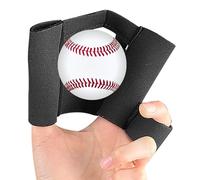 Guante de béisbol - Guante de entrenamiento con inserciones de dedos, equipo de práctica duradero para un mejor agarre y control | Ideal para campo, lanzamiento, jaula de bateo, calentamiento previo
