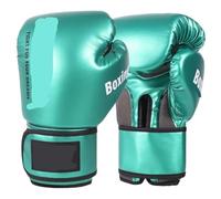 Guante de Boxeo Guantes de Boxeo Profesionales for Adultos, Sanda, niños, Hombres, Entrenamiento, Mujeres, Muay Thai, Juego Saco Combate(Green,8oz)