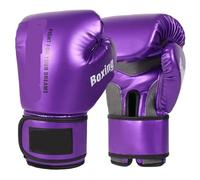 Guante de Boxeo Guantes de Boxeo Profesionales for Adultos, Sanda, niños, Hombres, Entrenamiento, Mujeres, Muay Thai, Juego Saco Combate(Purple,12oz)