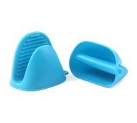 Guante de Cocina Grueso de Silicona Resistente al Calor para Hornear, Hornear, barbacoas y Parrilla (Azul)