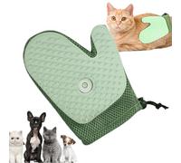 Guante de depilación de mascotas, guantes electrostáticos para eliminar el de mascotas, herramienta reutilizable para gatos y perros, para limpieza de desprendimiento, manguera de baño, proceso
