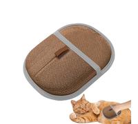 Guante de depilación manual para mascotas, guante electrostático de doble cara para el cuidado de perros y gatos, eficiente guante para la caspa para bañarse, lavar, cepillar, limpiar | Alfombrilla