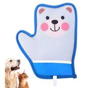 Guante de depilación para mascotas, cepillo reutilizable para gatos y perros, herramienta de limpieza de dibujos animados, accesorio de depilación, guante de masaje de silicona suave con puntas