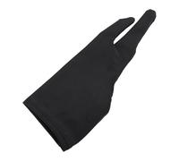 Guante de Dibujo para Artista, Tableta Gráfica de Arte Digital de Elasticidad Suave, Color Negro, 5 Piezas para Artistas y Escritores (L)