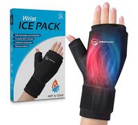 Guante de hielo para mano, gel caliente y frío, para el pulgar y la muñeca, para aliviar la artritis, apto para microondas y congelador, terapia dual para túnel carpiano, tendinitis, hinchazón, alivio