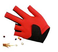 Guante De Juego De,Guantes Transpirables con Dedos Abiertos | Guante Elástico Y Transpirable para Taco De | para Entrenamiento Deportivo para Hombres, Mujeres Y con Férula