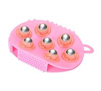 Guante de masaje para celulitis corporal, rodillo de masaje pequeño, color rosa, para aliviar los dolores musculares, aliviar la fatiga, cuidado del cuerpo entero, mejora el sueño