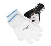 Guante de práctica para músicos - Paquete de 2 guantes de guitarra para mujeres y hombres, protectores de dedos para tocar instrumentos de cuerda, problemas de manos y más, XL, Blanco
