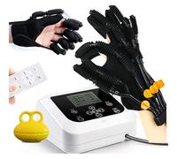Guante de rehabilitación robótico, dispositivo de terapia de mano para pacientes con hemiplejia y recuperación de accidentes cerebrovasculares. Férula de dedo ajustable para uso doméstico