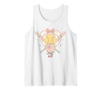Guante de Softball con Lazo en Forma de corazón, Color Cereza Pastel Camiseta sin Mangas