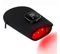 Guante de terapia de luzs roja para manos, almohadilla térmica LED dual de 660 nm/850 nm con 5 modos, intensidad de luz de 1 a 3 y luz pulsada des 10 Hz, para aliviar el dolor de manos.
