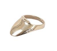 Guante de tiro con arco, de dedo pulgar de caza, anillo de pulgar de tiro con arco, de pulgar suministro de dedo resistente al desgaste, anillo de latón con arco de 18-24 mm