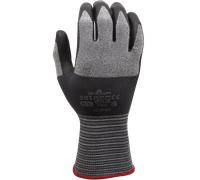 Guante de trabajo de nitrilo de microfibra sin costuras de uso general Showa 381