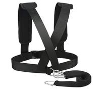 Guante de trineo para tirar: correas acolchadas ajustables, material de nylon duradero, ajuste cómodo para perros, equipo ligero de trineo de nieve, diseño de seguridad reflectante | Gana al aire