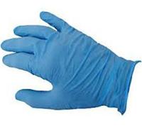 Guante Desechable Nitrilo Azul L 3,5 gms. Caja 100 unidades.