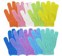 Guante Exfoliante Corporal Ducha,10 Pcs Guantes Exfoliantes Reutilizable,Para Hombres,Mujeres,NiñOs Para Exfoliar/Ducha/BañEra/Spa/Masaje (10 Colores)