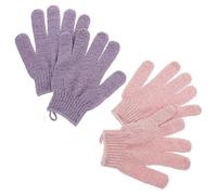 Guante Exfoliante de Ducha 2 Pares de Poliéster para Baño