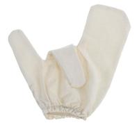 Guante Exfoliante de Seda Cruda de Dos Dedos para Cuerpo y Espalda | Reutilizable, Diseño de Masaje, Adecuado para Piel Sensible, Talones y Rutina Diaria en Casa