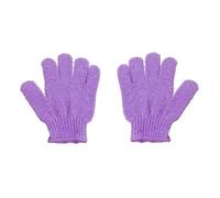 Guante Exfoliante Guantes de baño, 1-4 piezas, paño limpieza corporal, cepillo suave, bola ducha for, juego exfoliante espalda, toalla for la piel(Purple-2pcs)