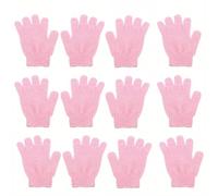Guante Exfoliante Guantes de ducha (2/6/12 unidades), reversibles, exfoliantes, for el cuerpo, herramientas limpieza, toalla baño, exfoliante espalda(12pcs pink)