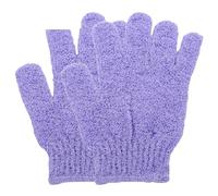 Guante Exfoliante Guantes exfoliantes 3/1 piezas, esponja de baño, removedor corporal, cepillo ducha, masajeador, exfoliante(2PCS-Purple)