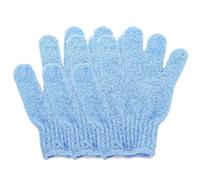 Guante Exfoliante Guantes exfoliantes 3/1 piezas, esponja de baño, removedor corporal, cepillo ducha, masajeador, exfoliante(3PCS-Blue)