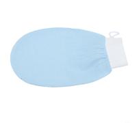 Guante exfoliante marroquí Hammam Kessa para exfoliación profunda de fibras de viscosa, guante de ducha para limpieza corporal, 15 x 21 cm (1 unidad azul cielo)