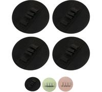 Guante Exfoliante Reutilizable para El Baño Que Alivia El Dolor - Cepillo Corporal De Goma Suave para Hombres Y Mujeres, Removedor Eficaz De Piel Muerta, Fácil De Black+Black