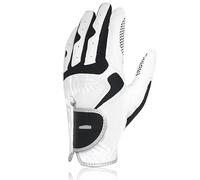 Guante Golf 1 par de Guantes de Golf for Hombres y Mujeres, Guantes Deportivos for Mano Izquierda y Derecha, Regalo for golfistas, Azul y Blanco Guantes Golf(1pc Left Hand White,Medium M 23)