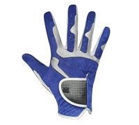 Guante Golf Guante de golf for hombre, un par de piezas, 2 opciones de color, sistema de agarre mejorado, fresco, cómodo, Color azul, blanco, mano izquierda derecha Guantes Golf(Right Hand Blue,Medium