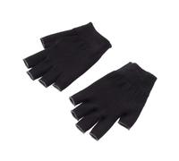 Guante Hidratante sin Dedos Negro de Algodón, 1 Par | Gel para Manos, Uso Body Lotion o Hand Cream, Unisex para Spa, Obsequio Navidad y San Valentín