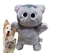 Guante interactivo de lucha libre para gatos, juguete de peluche con forma de gatito para gatos de interior, algodón PP suave, divertido ejercicio para gatitos y adultos, de estimulación de