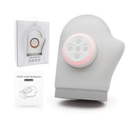 Guante Masajeador De Manos Doble, 3 En 1, Con Calor Y Compresión, Alivia La Fatiga De Las Manos Y Masajea Las Muñecas Para Artritis Y Síndrome Del Túnel Carpiano. Ideal Como Regalo(Blanco)