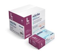 GUANTE NITRILO DESECHABLE S/POLVO AZUL 100 UNID G